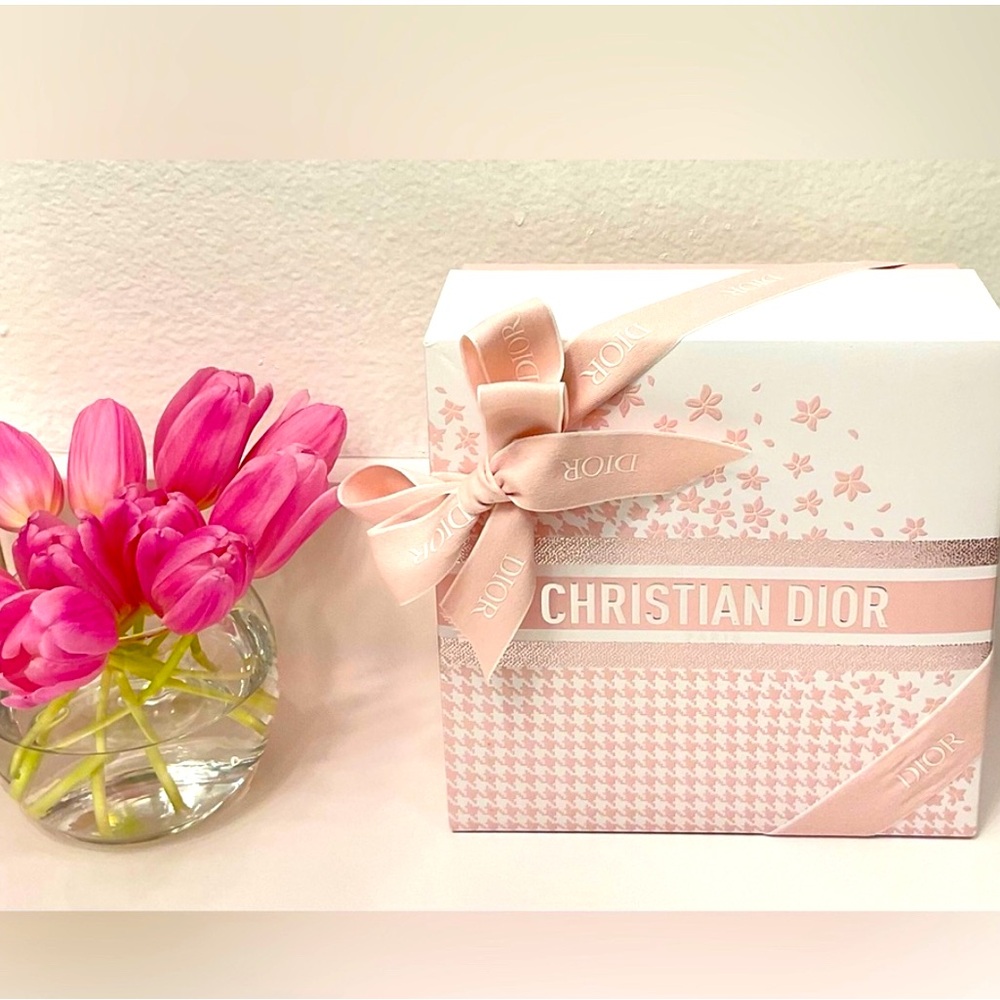 Dior Pink Gift Wrap with Ribbon